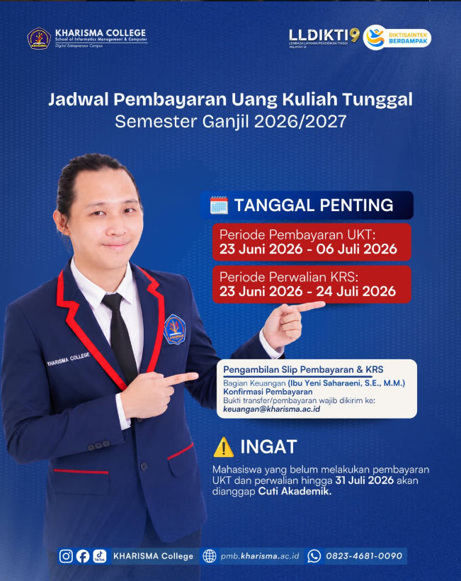 Segera Amankan Jadwal Pembayaran UKT & Perwalian KRS Semester Ganjil 2026/2027