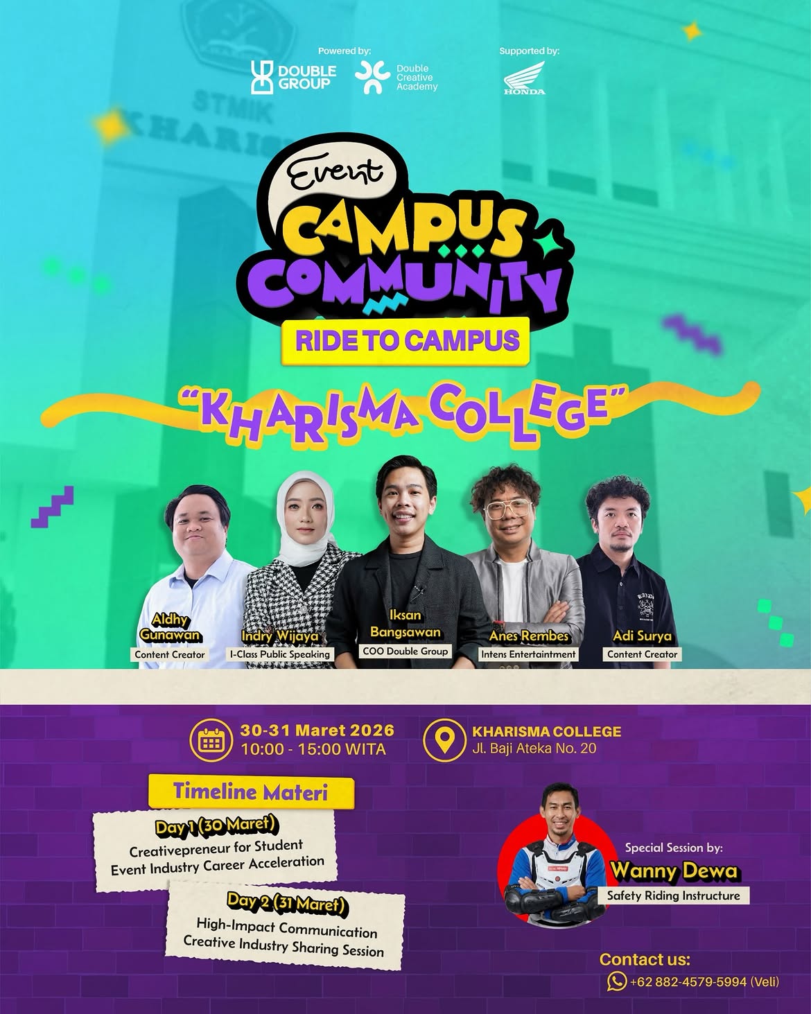 Campus Community KHARISMA College: Tiga Hari Penuh Kolaborasi dan Kreativitas